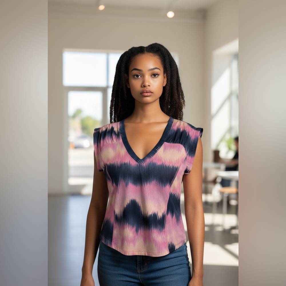 BNWT ($58USD) Free People Movement Heatwave Magenta CBO Pink Combo Top